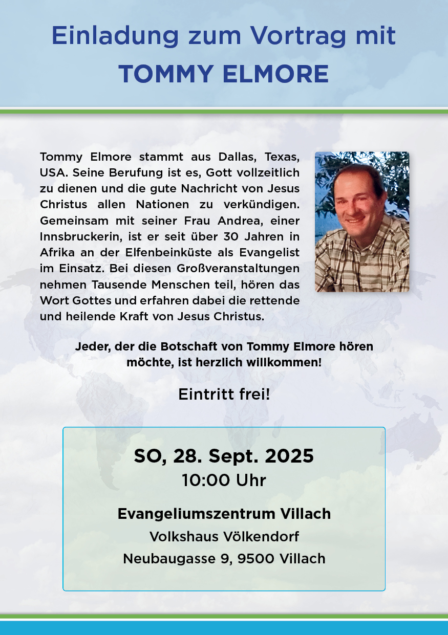 Gottesdienst mit Tommy Elmore